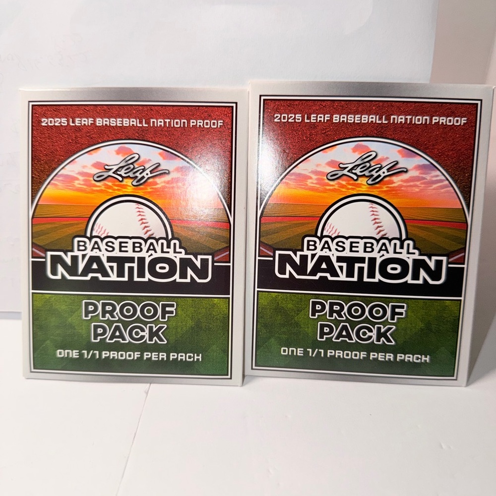 Leaf Baseball Nation 2025 Proof Pack - Green/Red